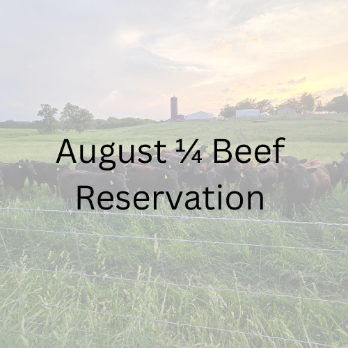 August Beef Reservation